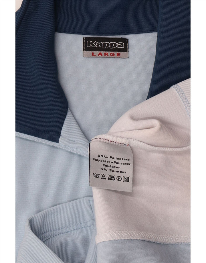 Kappa ženska gornja jakna trenirke UK 16 Large Blue Colourblock poliester