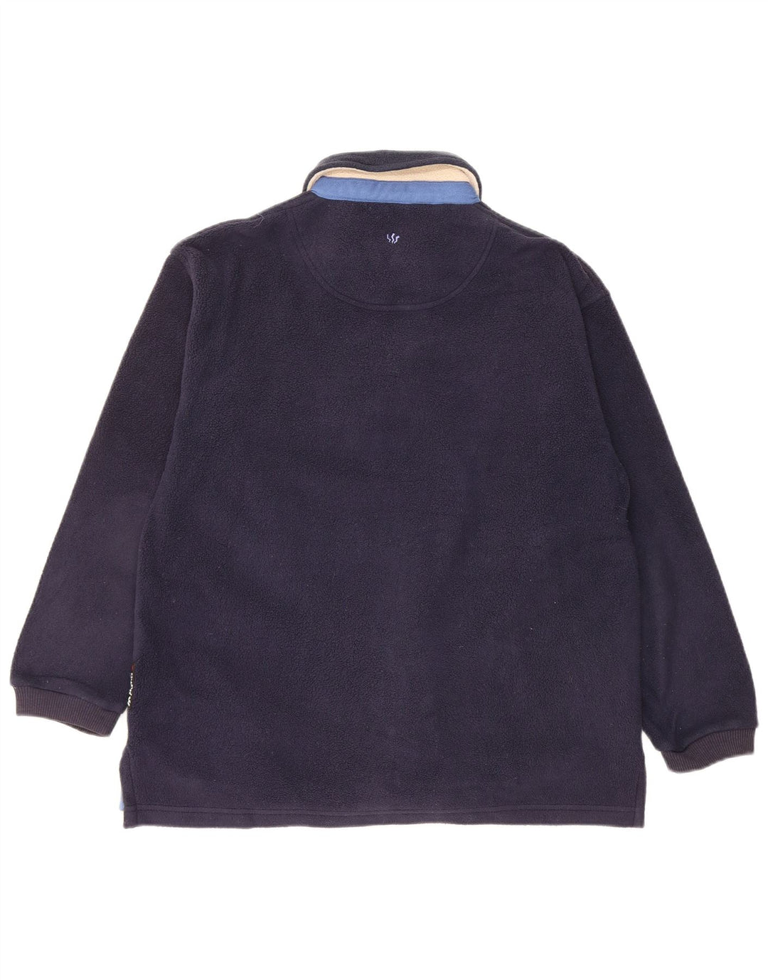 FAT FACE Muški džemper od flisa s polo izrezom Polartec širokog kroja XS tamnoplavi