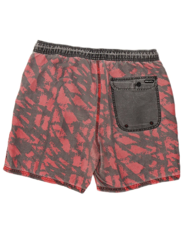 Rip Curl muške kratke kupaće hlače s apstraktnim uzorkom srednje crvene boje od poliestera