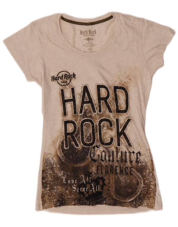 Majica s kratkim rukavima Hard Rock Cafe Girls Florence Graphic 12-13 Years Small Beige