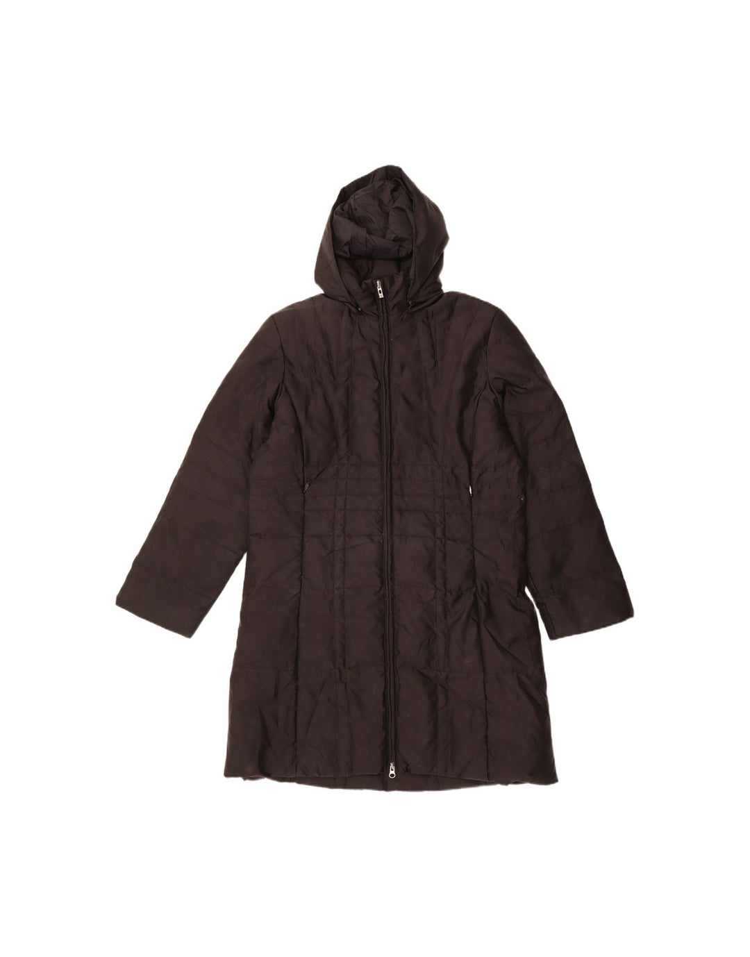 SERGIO TACCHINI Womens Hooded Padded Coat UK 16 Large Black Polyamide