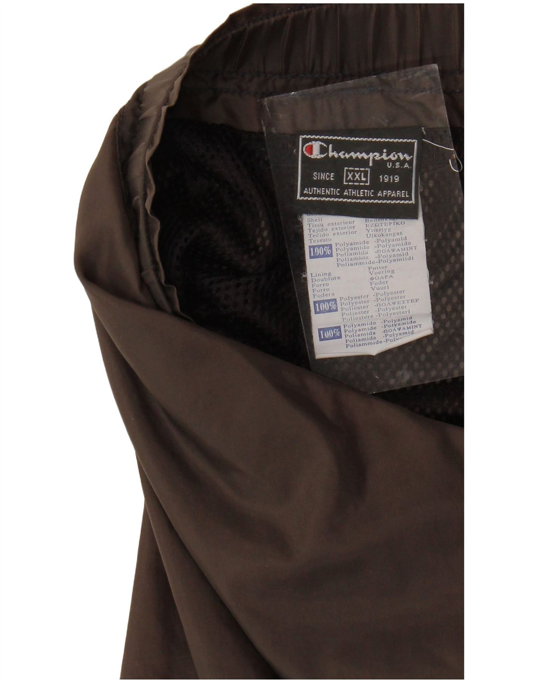 CHAMPION Muške vodootporne hlače 2XL od smeđeg poliamida