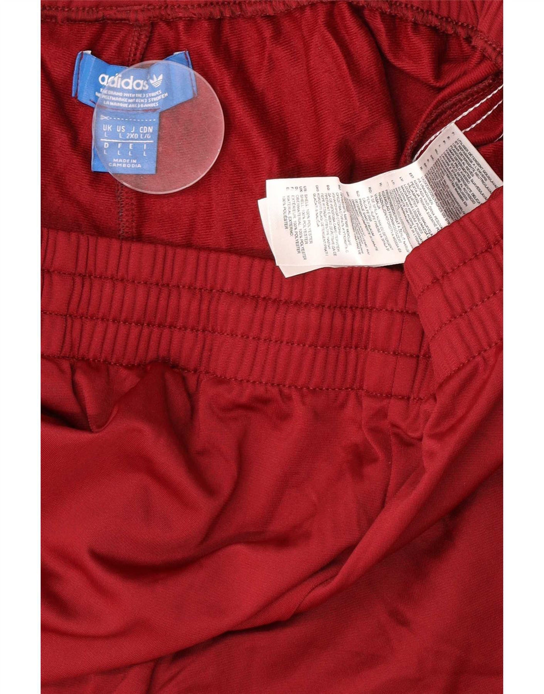 Adidas muške hlače za trenirku, velike bordo poliesterske