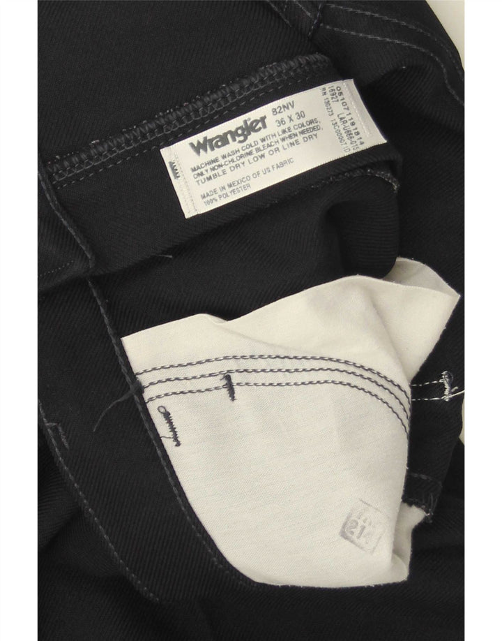 Wrangler muške ležerne hlače Bootcut W36 L30 tamnoplavi poliester