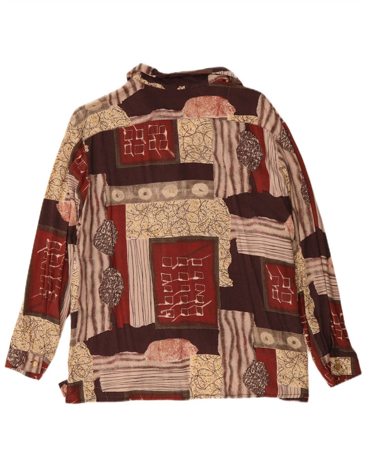 VINTAGE Womens Shirt Blouse UK 18 XL Multicoloured Patchwork