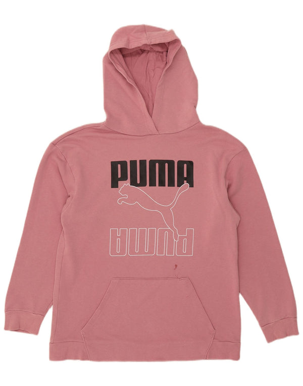 Puma muška majica s kapuljačom srednje ružičaste boje