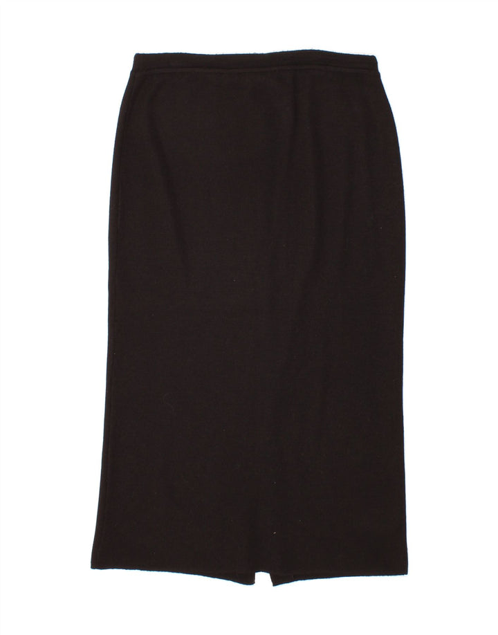 DIDIER PARAKIAN Womens Knit Maxi Skirt W35 Large Black Wool Vintage Didier Parakian and Second-Hand Didier Parakian from Messina Hembry 