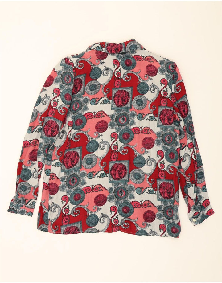 VINTAGE Womens Abstract Pattern Shirt Blouse IT 48 XL Multicoloured Vintage Vintage and Second-Hand Vintage from Messina Hembry 