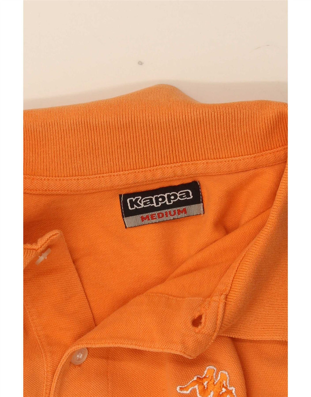 Kappa muška polo majica srednje narančaste pamučne boje