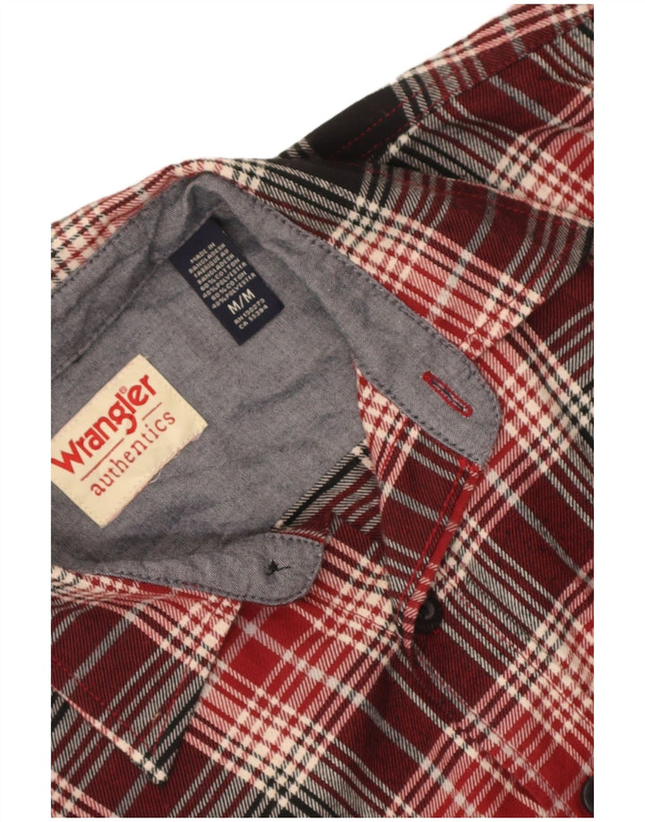 Wrangler muška flanelska košulja, srednji crveni karirani pamuk