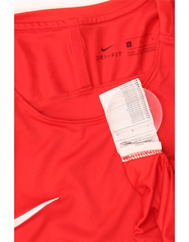 Nike Dri Fit majica kratkih rukava velika crvena poliester