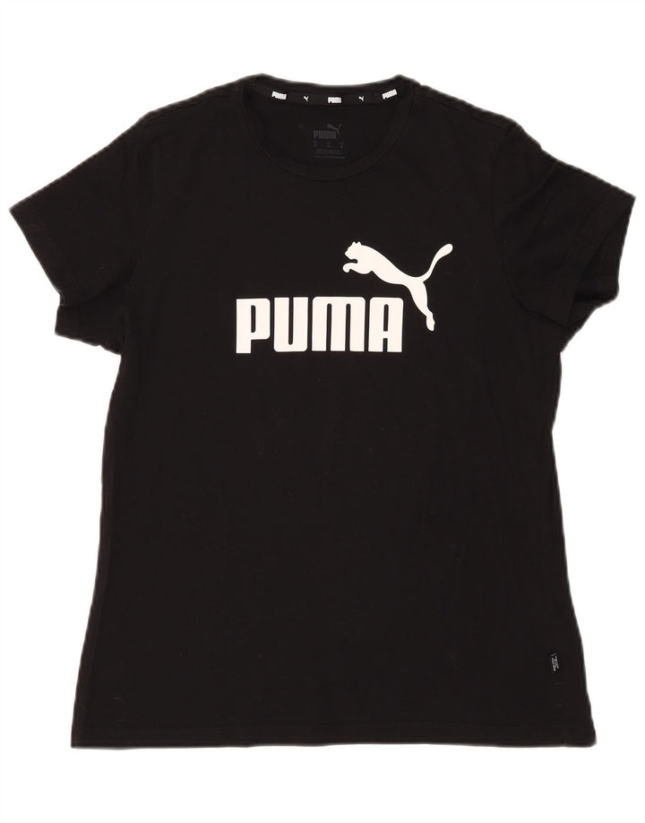 Puma ženska majica kratkih rukava s grafičkim motivima UK 14 srednje crna