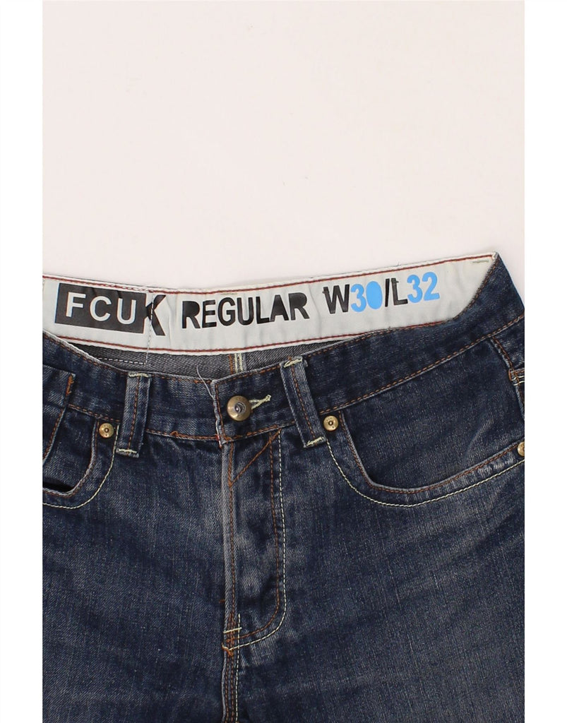 FCUK Mens Straight Jeans W30 L32 Blue Cotton Vintage Fcuk and Second-Hand Fcuk from Messina Hembry 