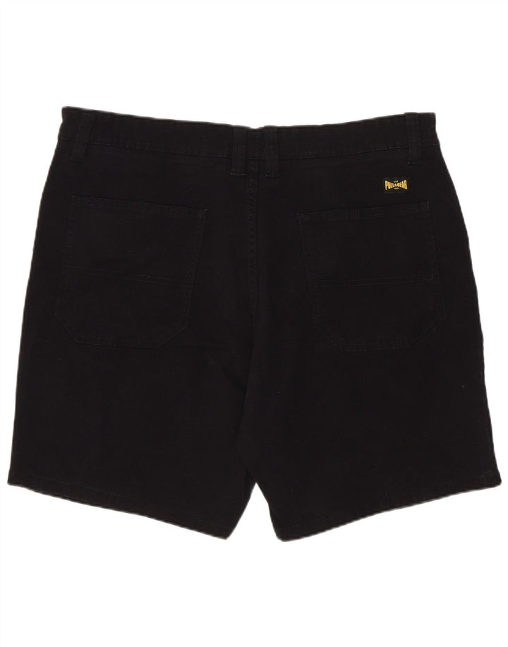 Pull & Bear muške traper kratke hlače EU 44 Large W34 crni pamuk