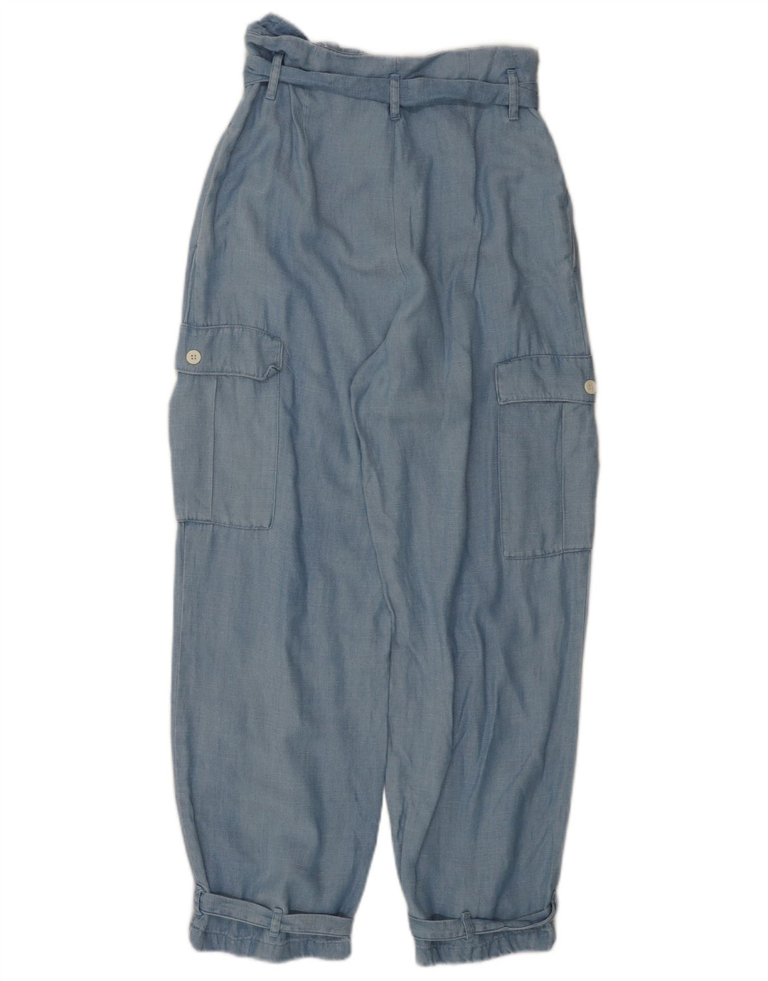 ZARA ženske široke kargo hlače visokog struka male W26 L26 plave