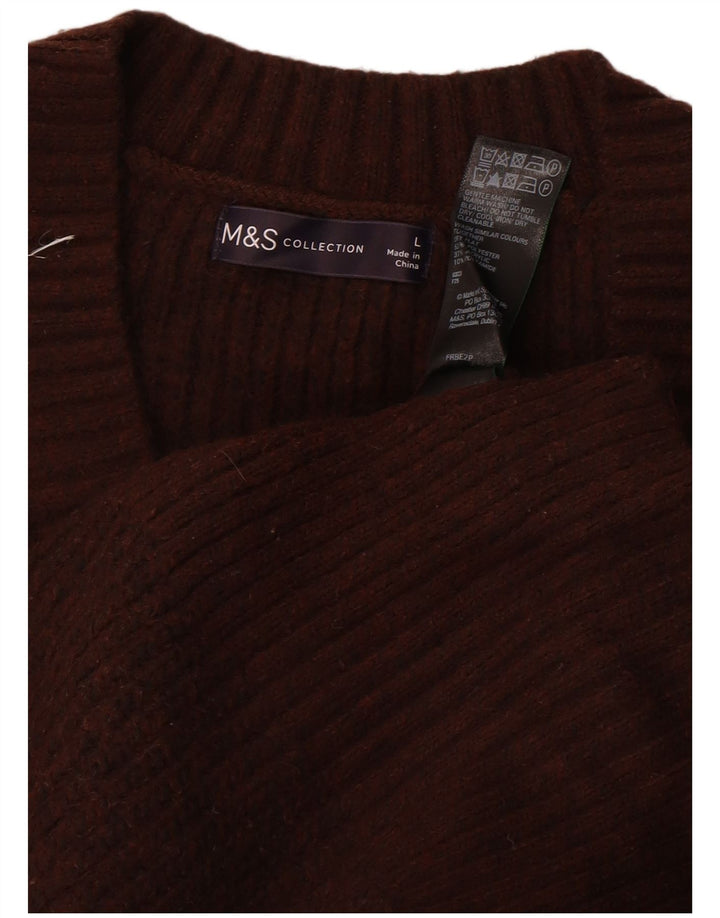 Marks & Spencer ženski prsluk bez rukava UK 16 Veliki smeđi poliester