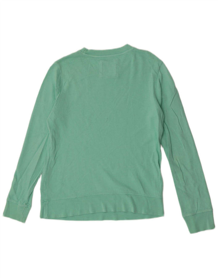 Crew Clothing Ženska prevelika majica dugih rukava UK 8 Mali zeleni pamuk