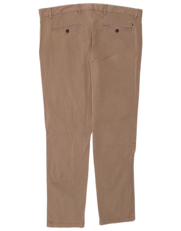 Tommy Hilfiger Mens Denton Straight Chino Trousers W38 L31 Brown