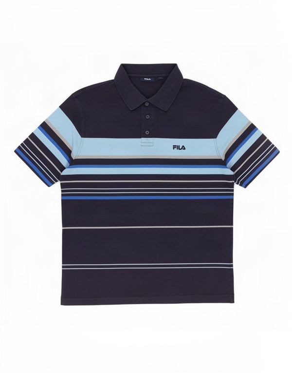 Fila muška polo majica velika tamnoplava prugasta majica