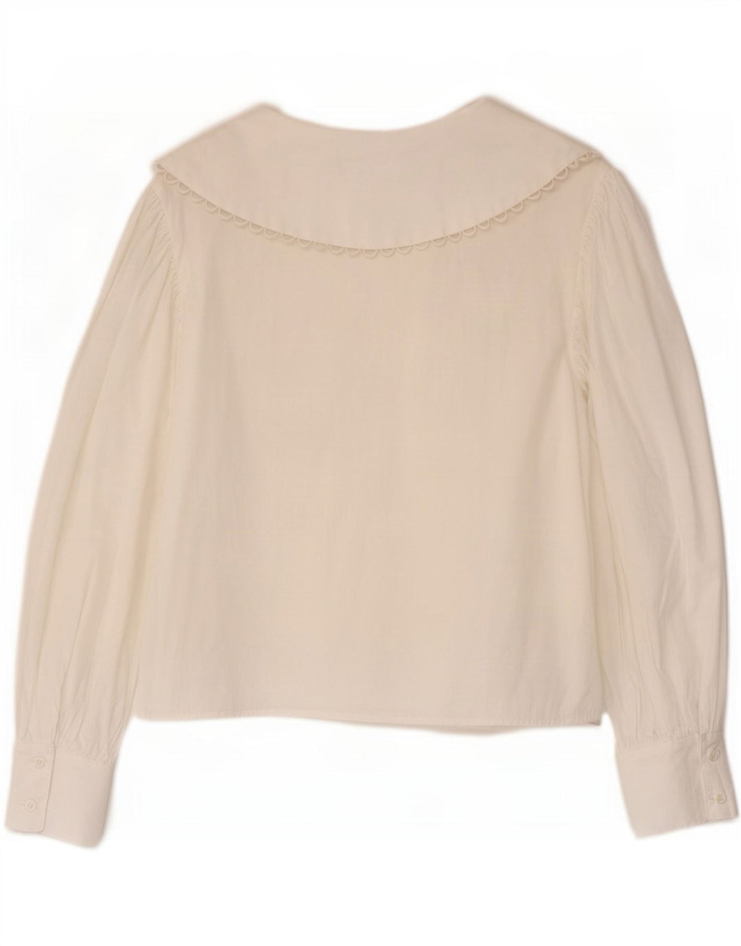 Zara ženska košulja bluza UK 10 Mala bijela pamuk