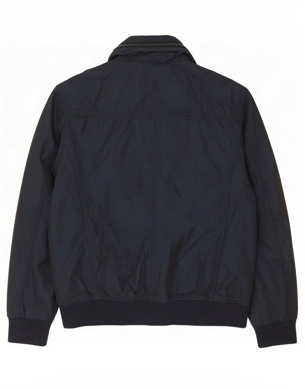 Zara muška bomber jakna UK 40 veliki tamnoplavi poliester