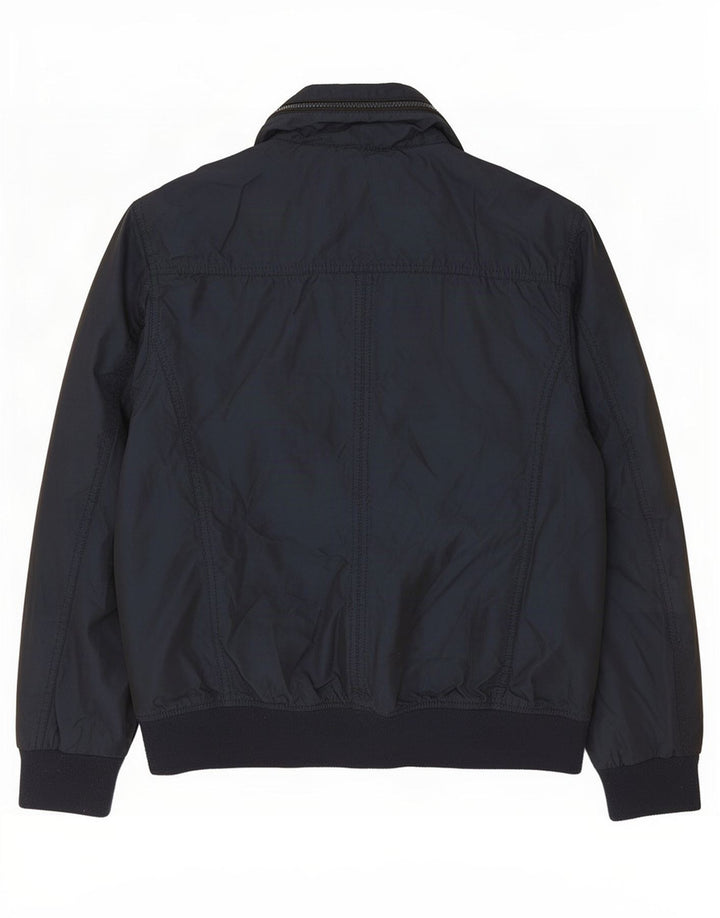 Zara muška bomber jakna UK 40 veliki tamnoplavi poliester
