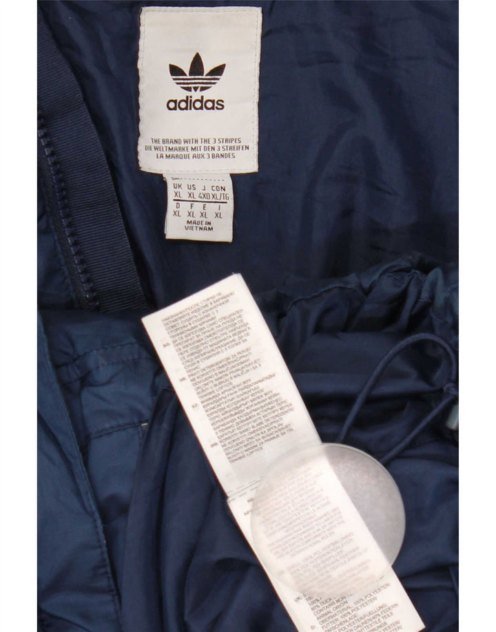 Adidas muška podstavljena jakna UK 42 XL tamnoplavi poliester