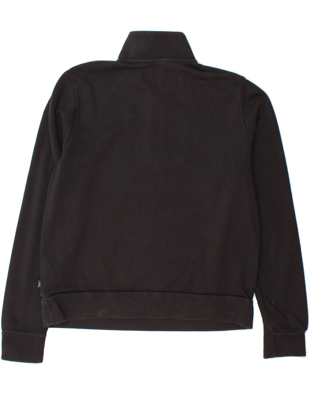 PUMA Womens Zip Neck Sweatshirt Jumper UK 14 Medium Black Cotton Vintage Puma and Second-Hand Puma from Messina Hembry 