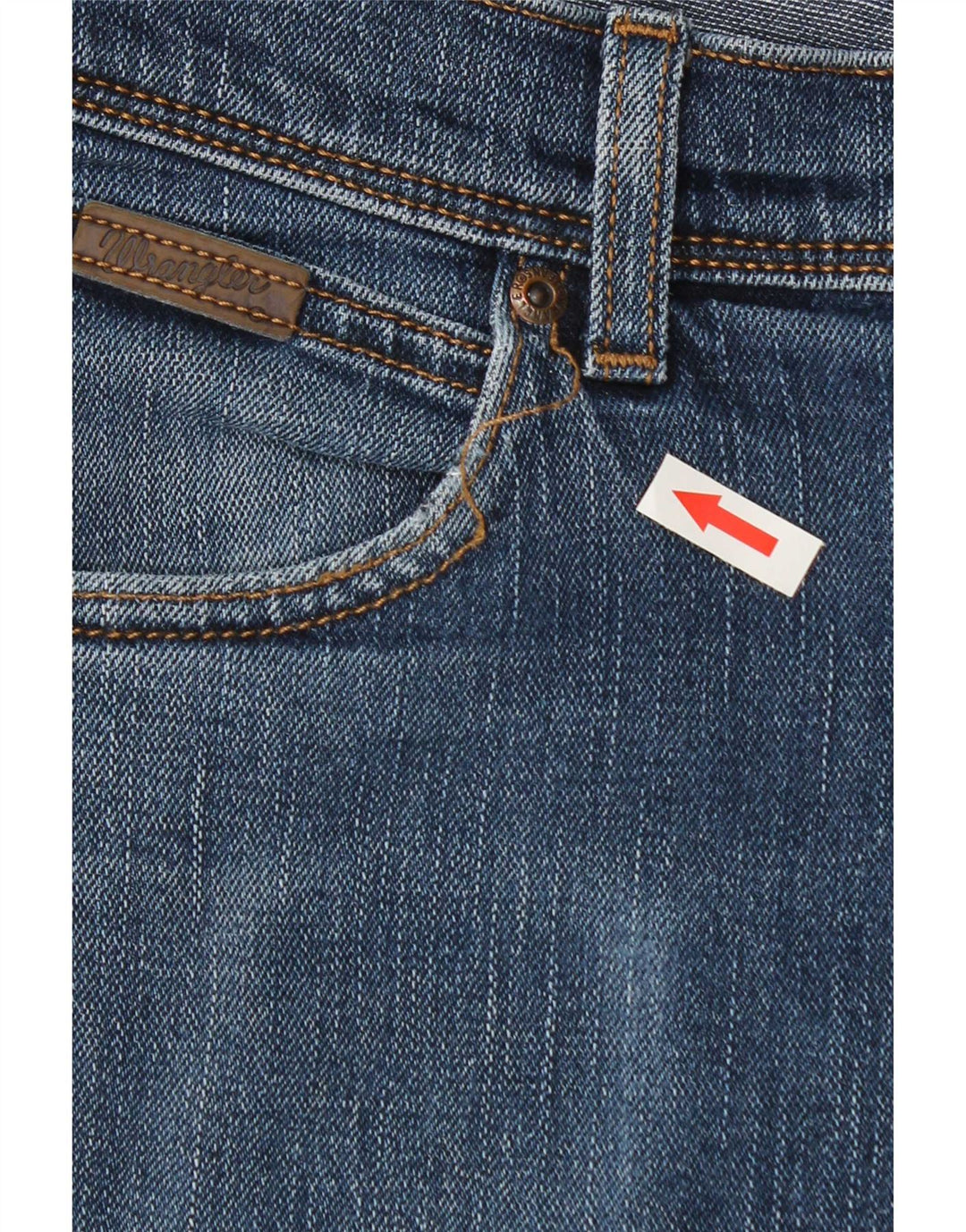 Wrangler Muške uske traperice W34 L32 Plavi pamuk