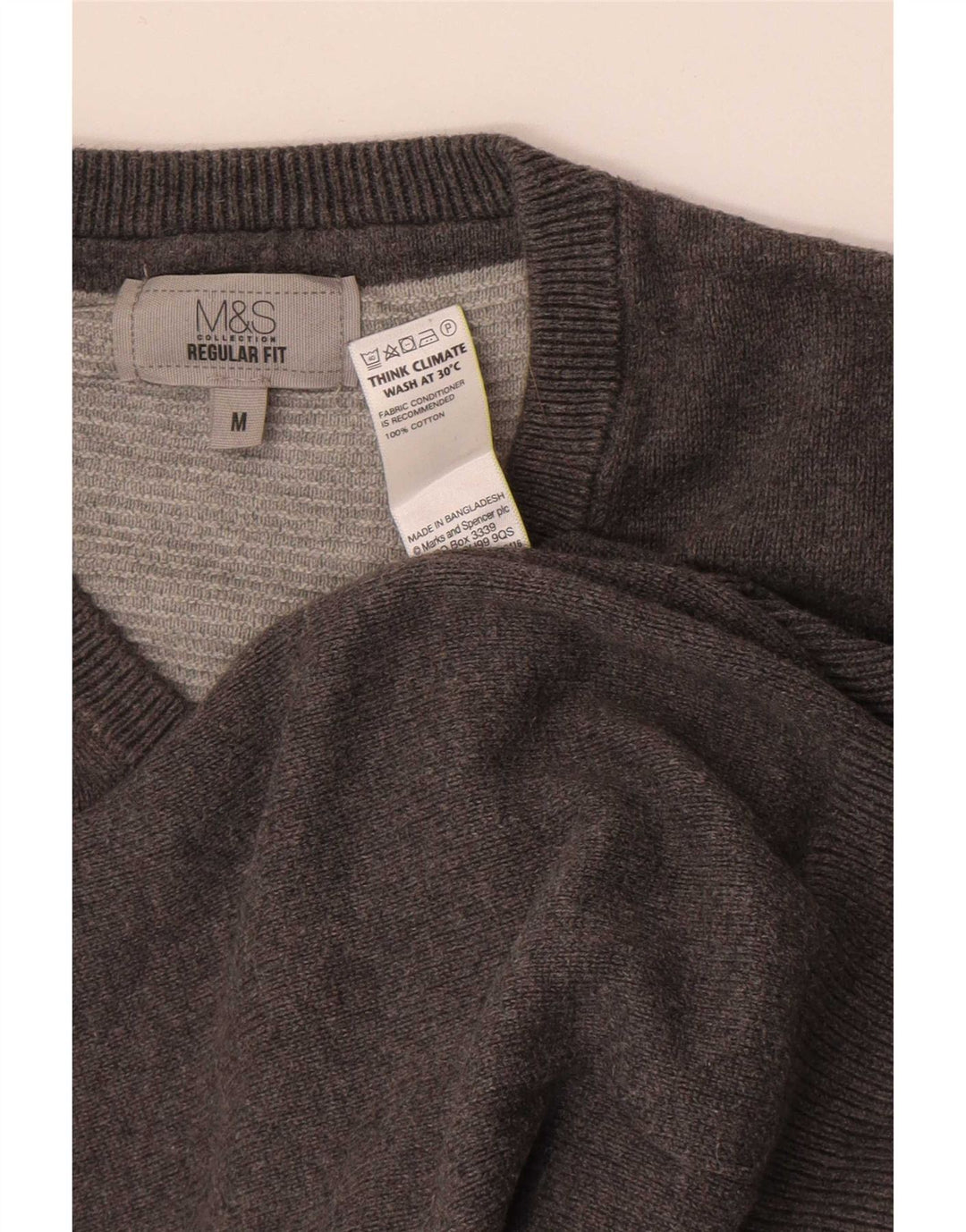 Marks & Spencer muška majica bez rukava standardnog kroja srednje sivi pamuk