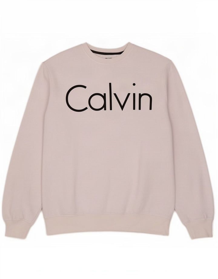 Calvin Klein muška trenirka s grafičkim motivima Srednje bijeli pamuk