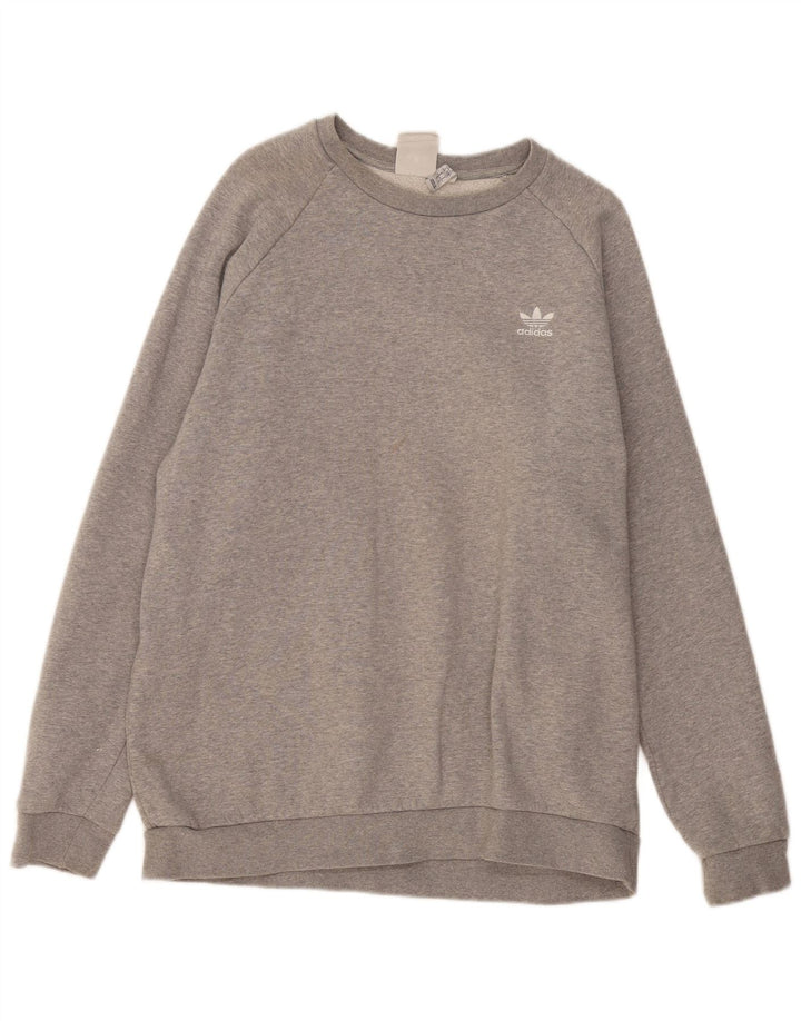 ADIDAS muška majica s velikim sivim flekama od pamuka