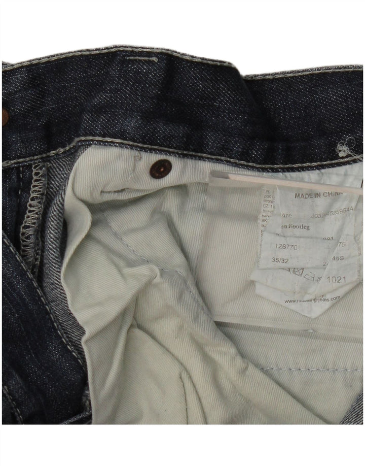 Ženske traperice Mustang Bootcut W35 L32 tamnoplavi pamuk