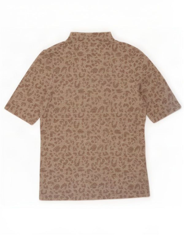 Top ženske bluze Marks & Spencer UK 12 srednje bež životinjski print viskoza