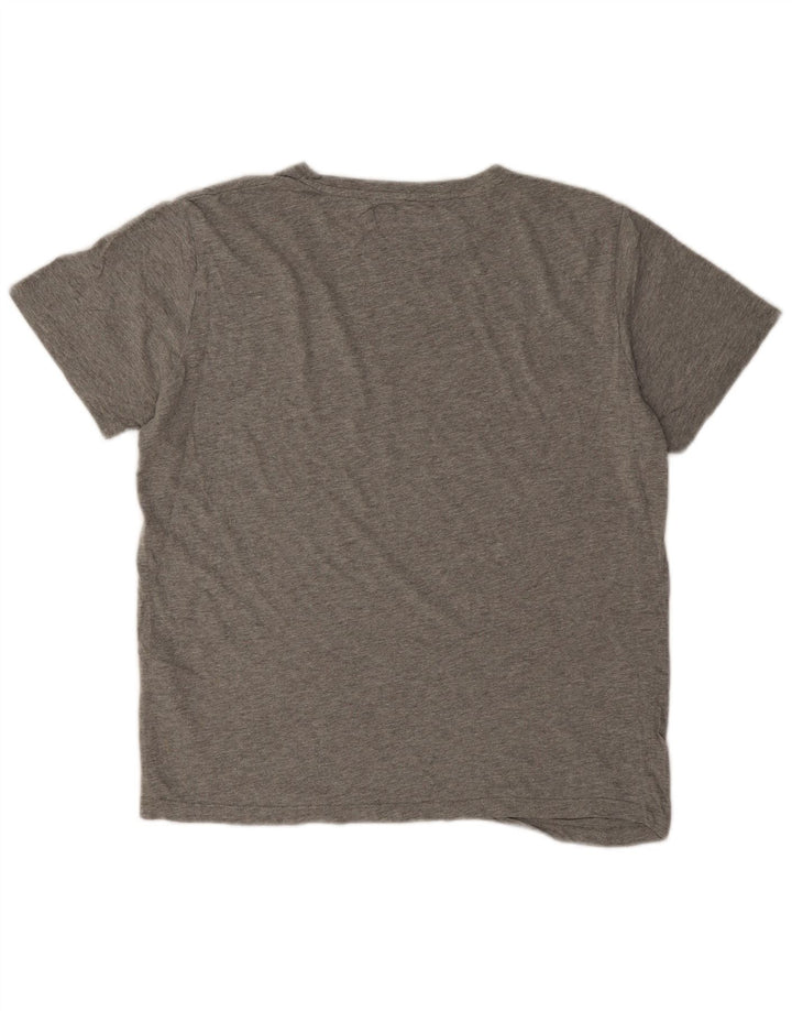 Jack & Jones muška majica kratkih rukava standardnog kroja srednje siva s pjegama