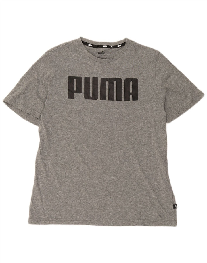 Puma muška majica s grafičkim motivima, veliki sivi pamuk