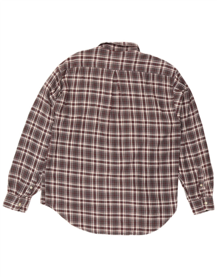 Fila muška flanelska košulja srednje siva karirana pamuk