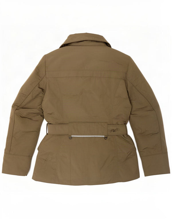 PEUTEREY Womens Padded Jacket IT 42 Medium Khaki Polyamide