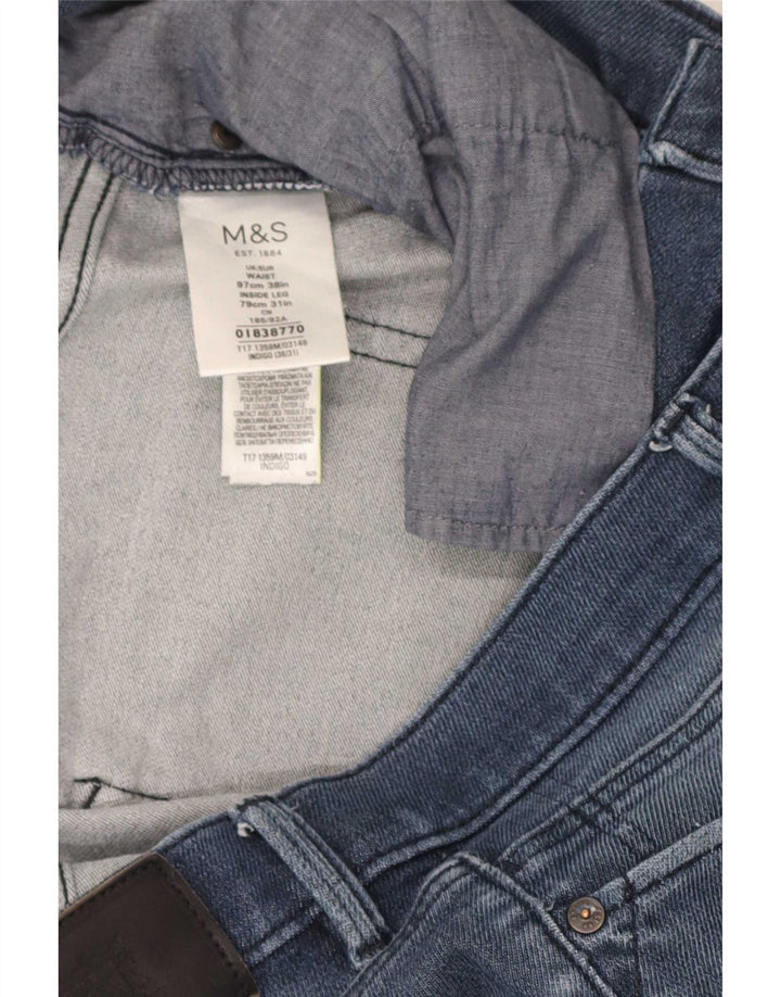 Marks & Spencer ženske ravne traperice W38 L31 plavi pamuk