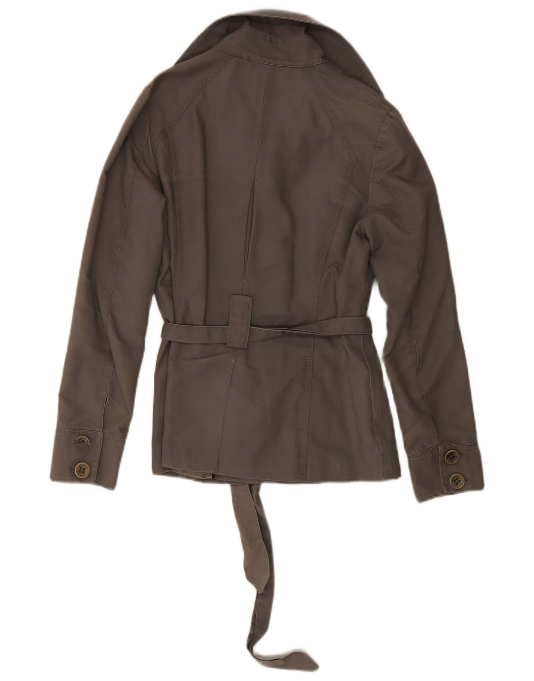 TED BAKER Ženski kratki trenč kaput veličina 1 XS sivi pamuk