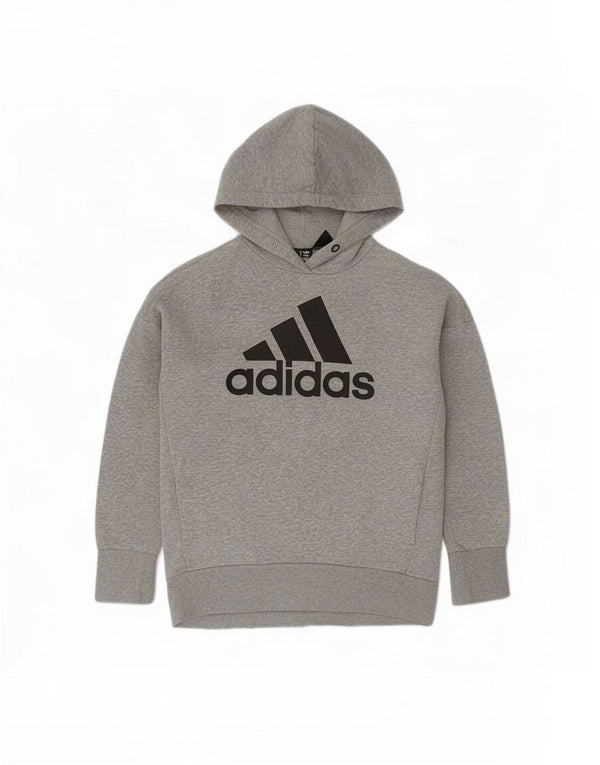Adidas ženska majica s kapuljačom s kapuljačom UK 12/14, srednje sivi flekasti pamuk