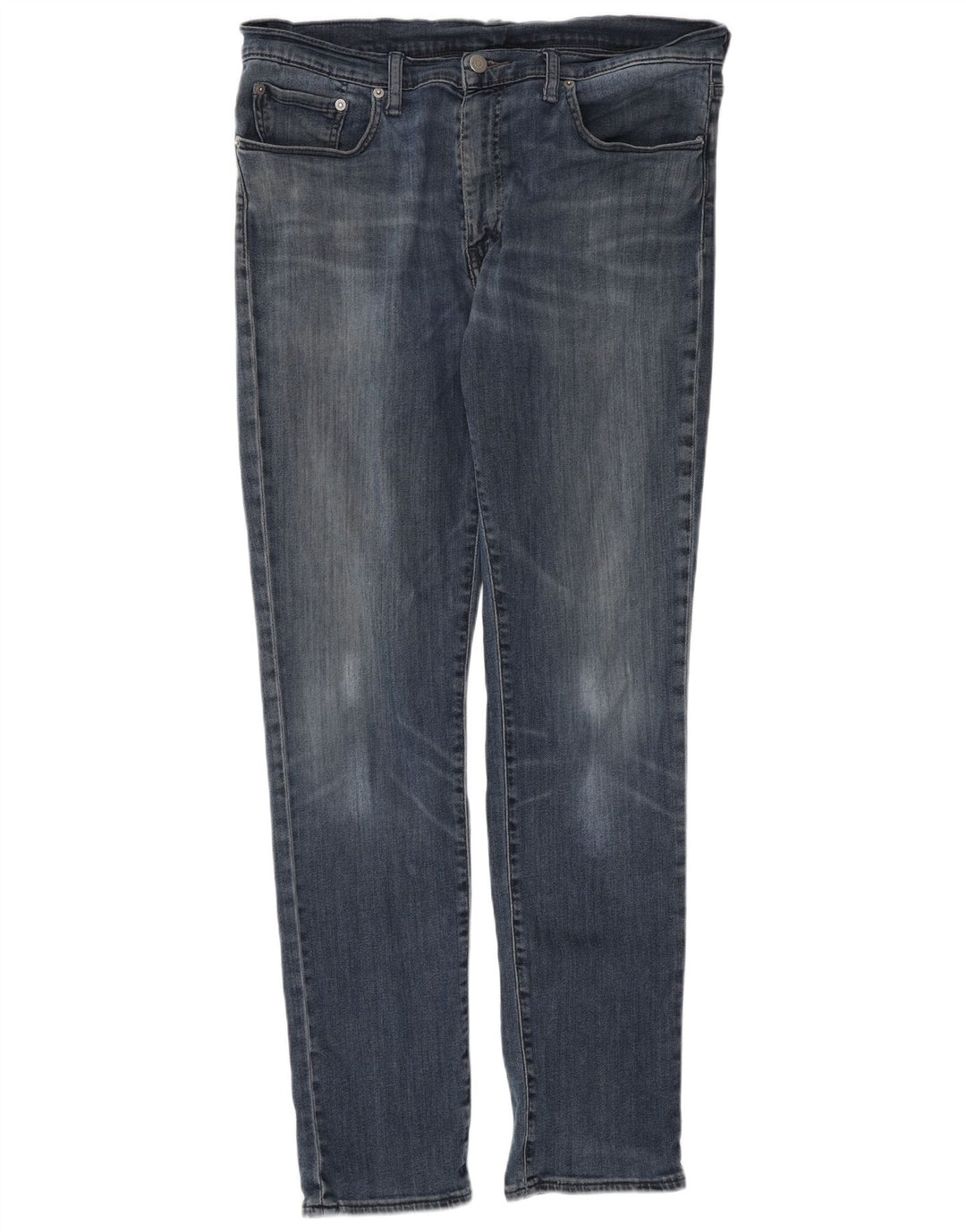 LEVI'S Muške uske traperice W36 L32 Plavi pamuk