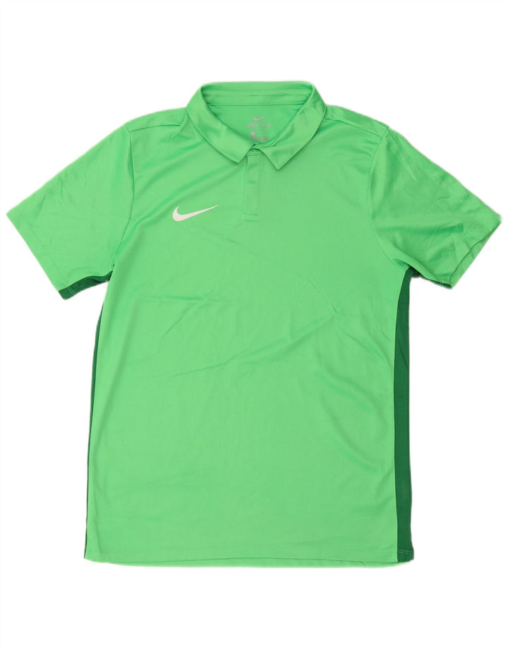 Nike muška Dri Fit polo majica velike zelene boje od poliestera