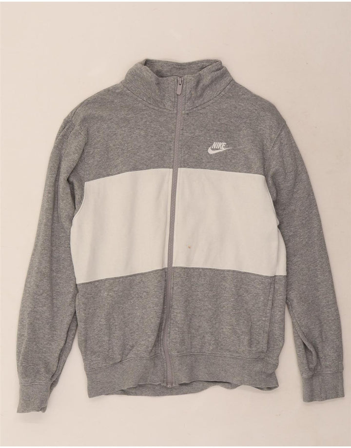 Nike Muška gornja jakna od trenirke Mala siva pamučna boja