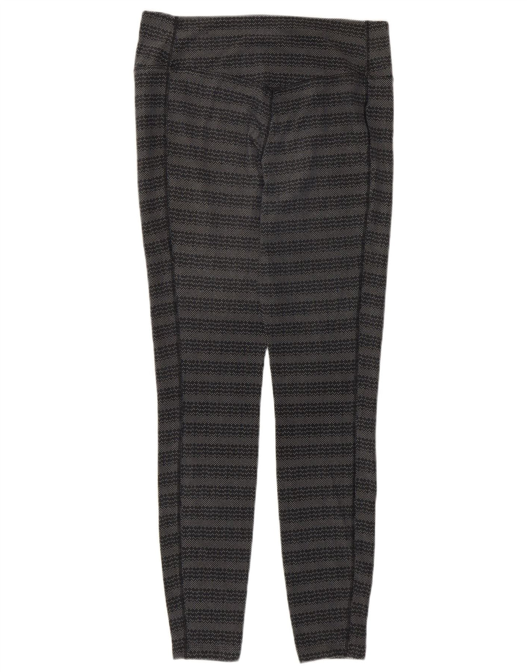 Nike Ženske Dri Fit Leggings UK 12 Srednje sive Geometric Pamuk