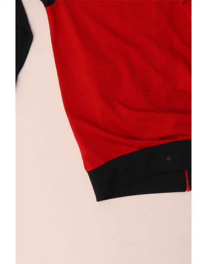 ADIDAS muška trenirka gornja jakna UK 40/42 poliester srednje crvene boje