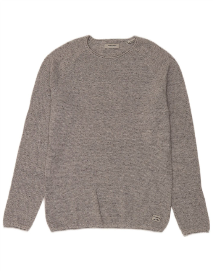 Jack & Jones muški pulover s okruglim izrezom, malene sive mrlje