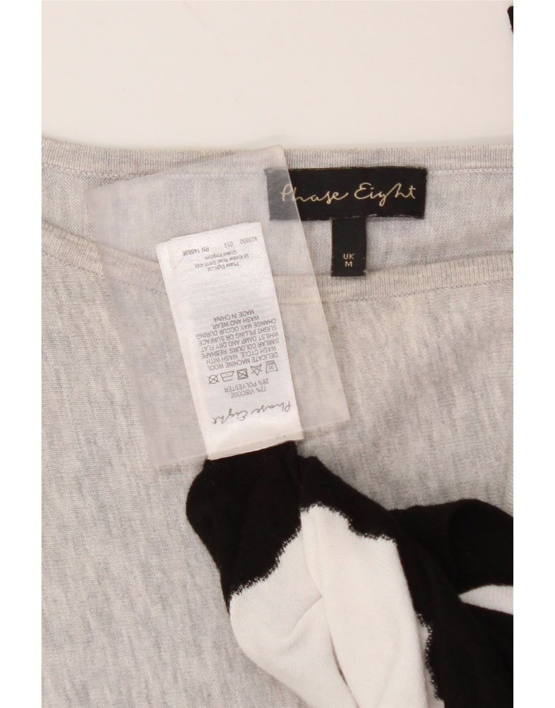 PHASE EIGHT Preveliki ženski džemper s veznim izrezom UK 14 srednje siva