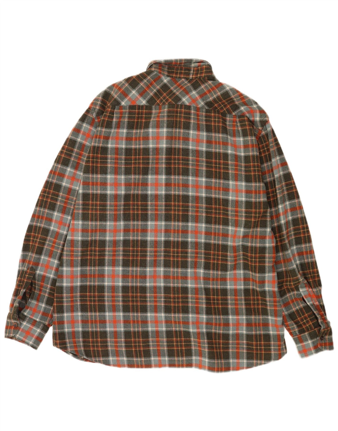 Vintage muška košulja od flanela Lumberjack XL kaki karirana