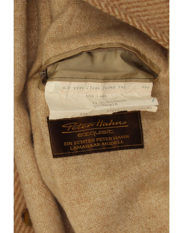 Peter Hahn muška bomber jakna IT 50 Large Beige riblja kost vuna